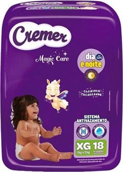 Fralda Descartável Cremer Jumbo XG 18 Unidades