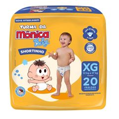 Fralda Descartável Turma da Mônica Short Jumbo G