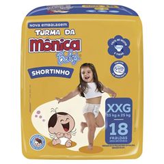 Fralda Descartável Turma da Mônica Short Jumbo G