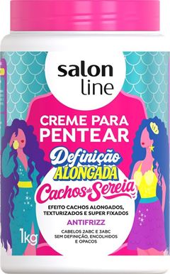 Creme Para Pentear Definicao Alongada Cachos De Sereia Condicionante 1kg