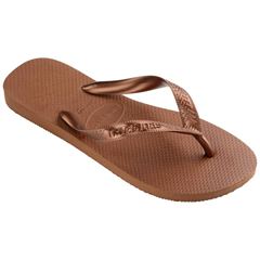 Sandália Havaianas Top Tiras Ferrugem/Cobre Metálico 33/34