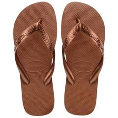 Sandália Havaianas Top Tiras Ferrugem/Cobre Metálico 33/34
