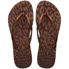 Sandália Havaianas Slim Animals Café/Acobreado Metálico 37/38