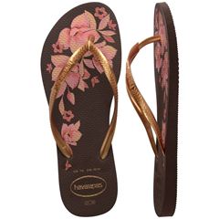 Sandália Havaianas Slim Organic Café 33/34