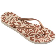 Sandália Havaianas Slim Classy Essencial Bege Palha 33/34