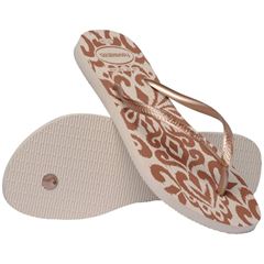 Sandália Havaianas Slim Classy Essencial Bege Palha 33/34
