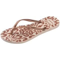 Sandália Havaianas Slim Classy Essencial Bege Palha 33/34