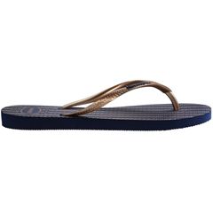Sandália Havaianas Slim Nautical Marinho/Rose Gold Mt 33/34