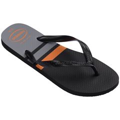 Sandália Havaianas Color Essencial Preto/Preto/Cinza Aço 37/38