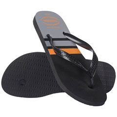 Sandália Havaianas Color Essencial Preto/Preto/Cinza Aço 37/38