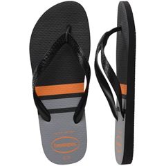 Sandália Havaianas Color Essencial Preto/Preto/Cinza Aço 37/38