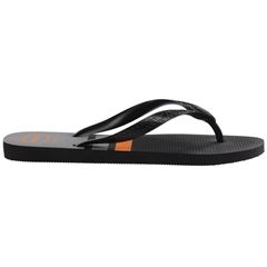 Sandália Havaianas Color Essencial Preto/Preto/Cinza Aço 39/40