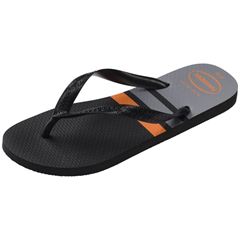 Sandália Havaianas Color Essencial Preto/Preto/Cinza Aço 39/40
