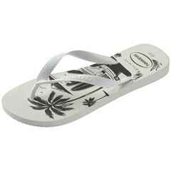 Sandália Havaianas Aloha Branco/Verde Olive 39/40