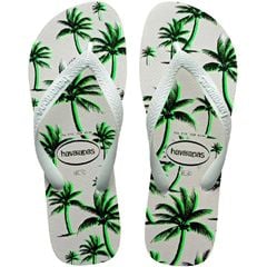 Sandália Havaianas Aloha Branco/Verde Olive 41/42