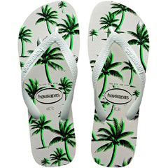 Sandália Havaianas Aloha Branco/Verde Olive 45/46