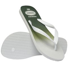 Sandália Havaianas Top Basic Branco/Branco/Verde 39/40