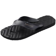 Sandália Havaianas Track Waves Preto/Cinza Chumbo 37/38