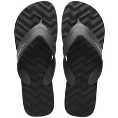 Sandália Havaianas Track Waves Preto/Cinza Chumbo 37/38