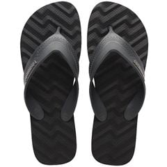 Sandália Havaianas Track Waves Preto/Cinza Chumbo 41/42