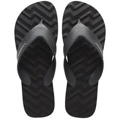Sandália Havaianas Track Waves Preto/Cinza Chumbo 39/40
