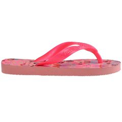 Sandália Havaianas Kids Flores Manga Rosa 23/24
