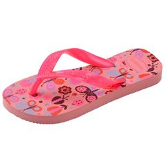 Sandália Havaianas Kids Flores Manga Rosa 23/24