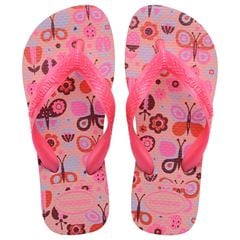 Sandália Havaianas Kids Flores Manga Rosa 23/24