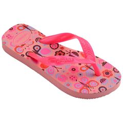 Sandália Havaianas Kids Flores Manga Rosa 25/26