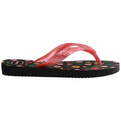 Sandália Havaianas Kids Flores Preto 23/24