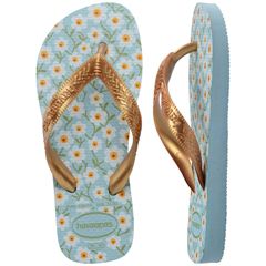 Sandália Havaianas Kids Flores Azul Maceió 25/26