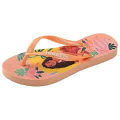 Sandália Havaianas Kids Slim Princesas Laranja Cerig 25/26