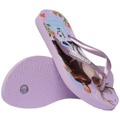 Sandália Havaianas Kids Slim Princesas Roxo/Roxo 23/24