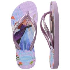 Sandália Havaianas Kids Slim Princesas Roxo/Roxo 23/24