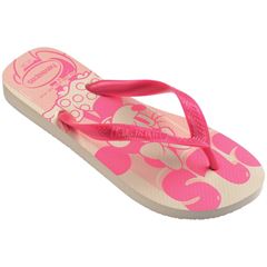 Sandália Havaianas Top Disney Bege/Rosa 33/34