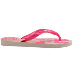 Sandália Havaianas Top Disney Bege/Rosa 33/34