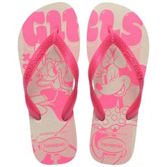 Sandália Havaianas Top Disney Bege/Rosa 37/38