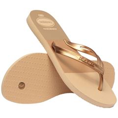 Sandália Havaianas Elegance Print Dourado 33/34
