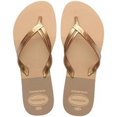 Sandália Havaianas Elegance Print Dourado 33/34