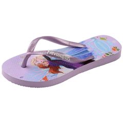 Sandália Havaianas Kids Slim Princesas Roxo/Roxo 25/26