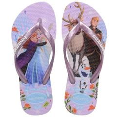 Sandália Havaianas Kids Slim Princesas Roxo/Roxo 29/30