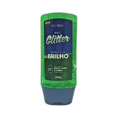 Gel Desodorante C/glitterer Fixed Verde 200g
