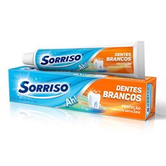 CREME DENTAL SORRISO DENTES BRANCOS COM CALCIO