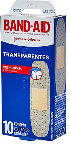 CURATIVO JOHNSON BAND-AID TRANSPARENTE
