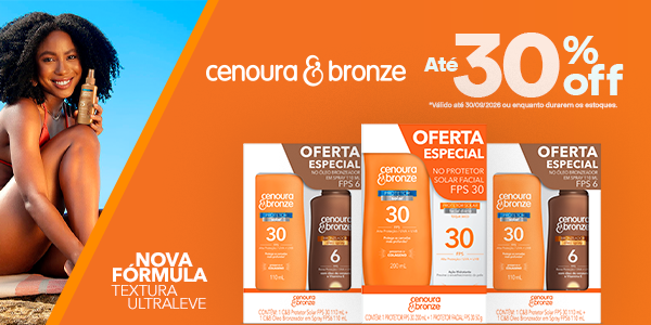 Oferta Mídia Kit Coty Cenoura & Bronze