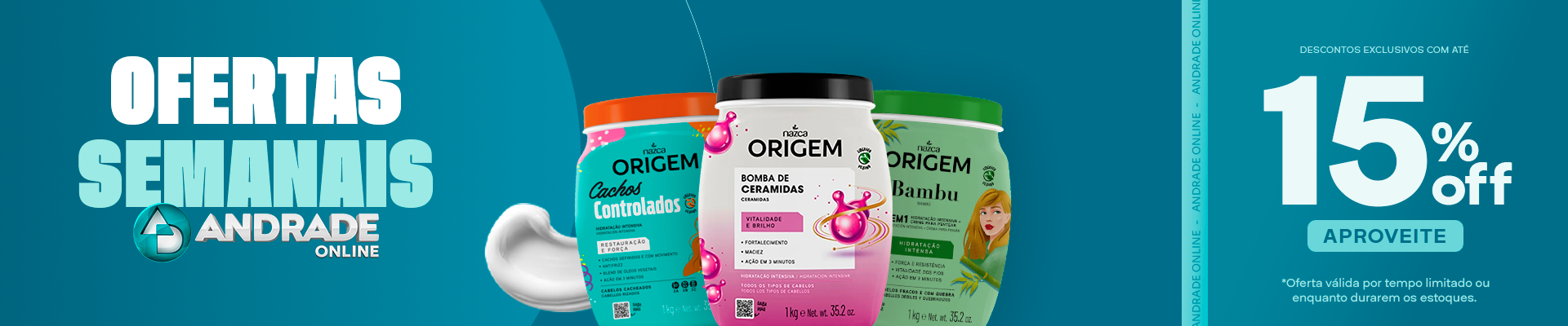 Ofertas Semana 3 agosto 2026 Creme de tratamento Origem 