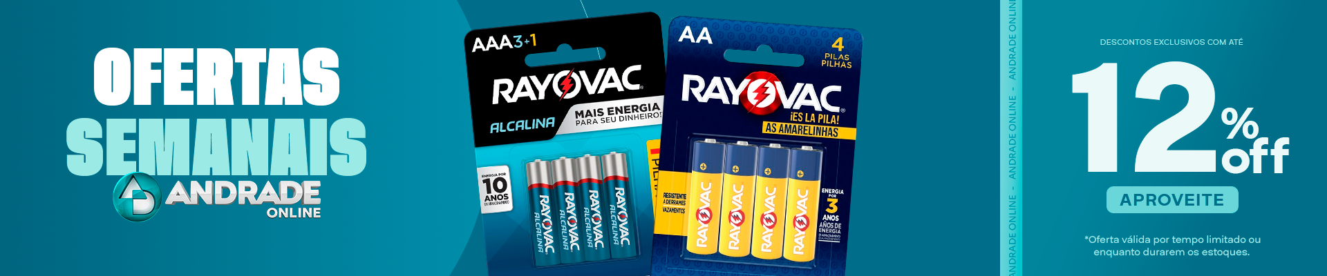 Ofertas Semana 2 Setembro 2026 Rayovac Pilhas