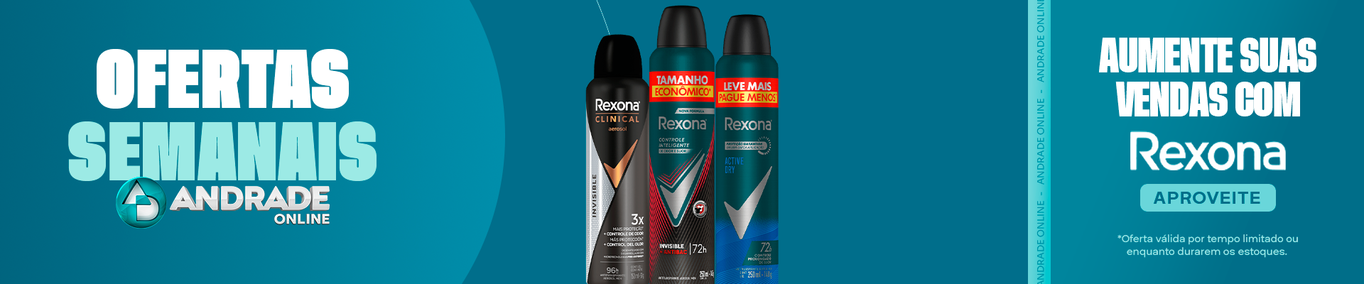 Ofertas Semana 3 agosto 2026 Desodorantes Aerosol REXONA
