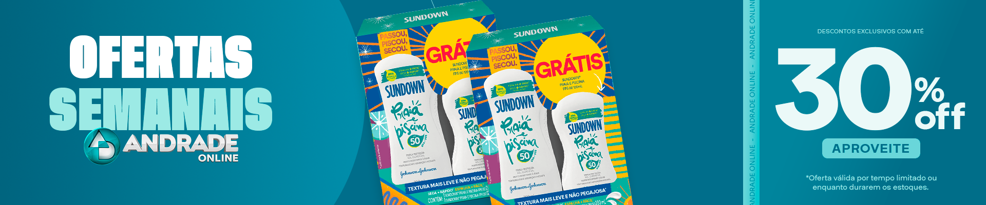 Ofertas Semana 3 agosto 2026 Promoção Solar Sundown 